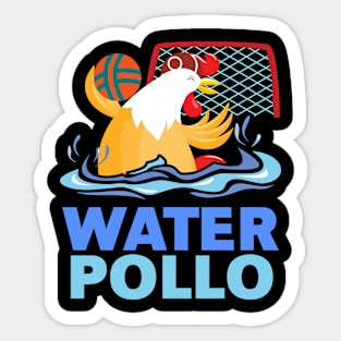 chicken water polo Description Sticker